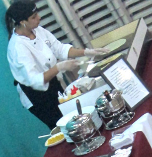 Buffet com crepe Francês