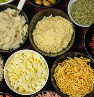 Buffet com crepe Francês