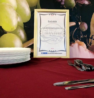 Buffet com crepe Francês - Mesa