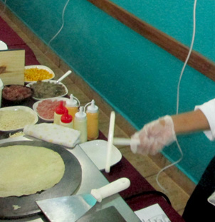 Buffet com crepe Francês